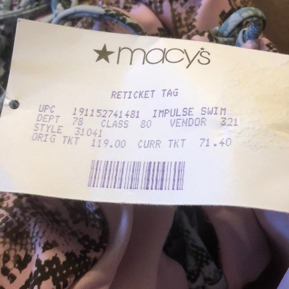 Rachel Rachel Roy Python Side Lace One Piece Swim - Picture 4 of 6